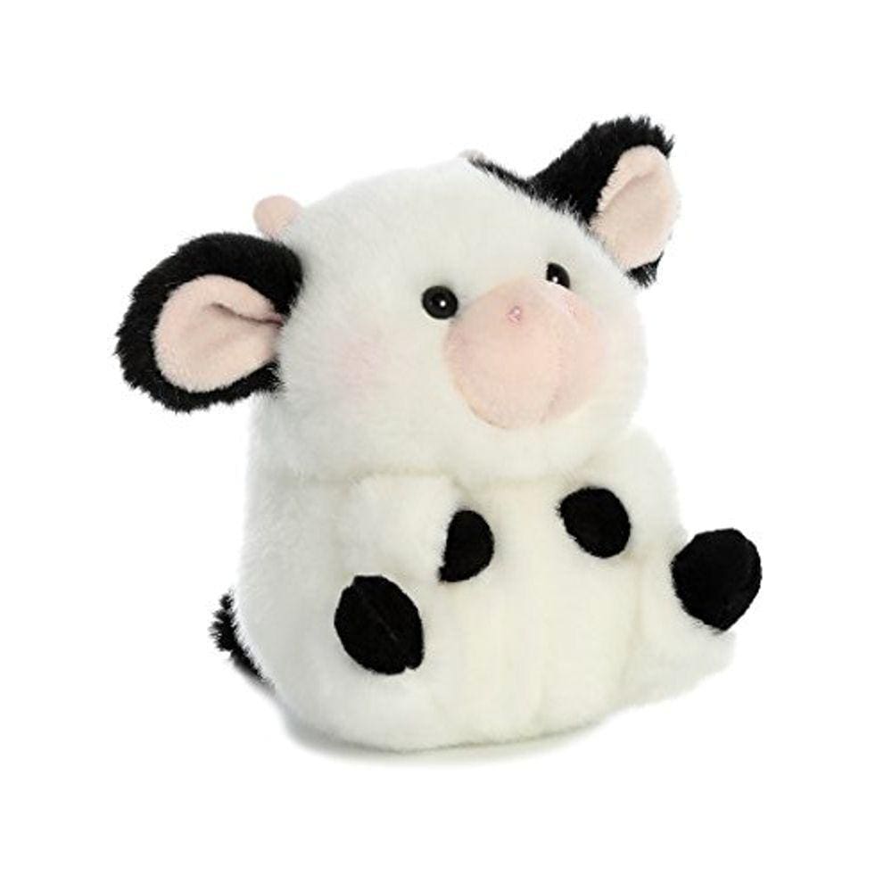 Aurora - Rolly Pet - 5" Daisy Cow, Preto, Branco, Modelo:16834