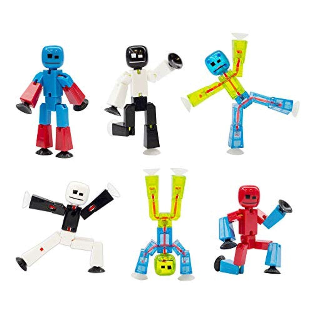 Conjunto de Figuras Posáveis Zing Stikbot Série 4 - Cores Vibrantes - Embalagem Ecológica