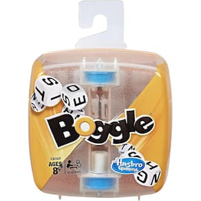 Jogo de tabuleiro Boggle Classic, Hasbro Gaming, jogo de busca de palavras frente a frente.