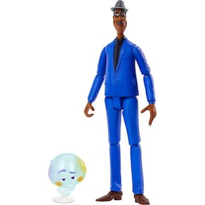 Figura Joe Gardner Soul Disney/Pixar, 8` Altamente Posável, Visual Autêntico - Presente Fãs/Colecionadores Pixar
