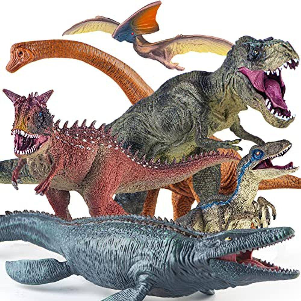 Brinquedo Dinossauro Rex Attack Branco Para Colorir + Pincel + 6 Tintas