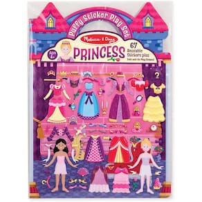 Melissa & Doug Adesivos Puffy: Princesa - 67 Reutilizáveis