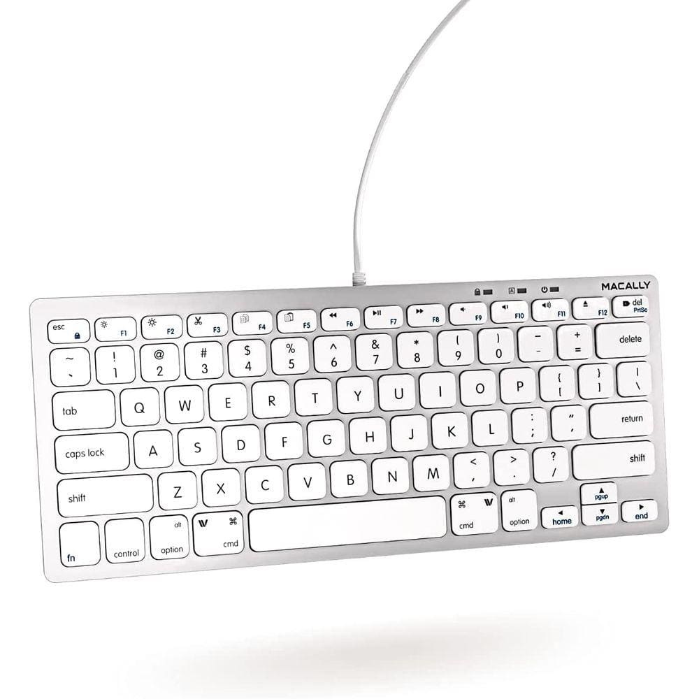 Teclado USB C Compacto - Compatível com Mac, ows e