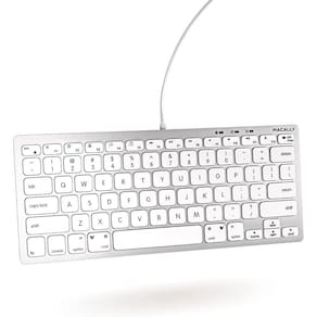 Teclado USB C Compacto - Compatível com Mac, ows e