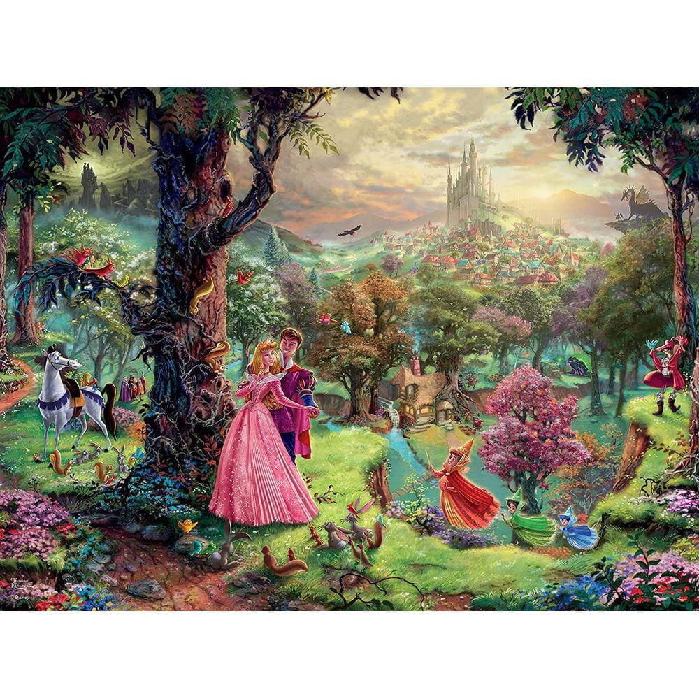 Puzzle - Ceaco Thomas Kinkade Disney Sleeping Beauty Jigsaw, 1500 Peças