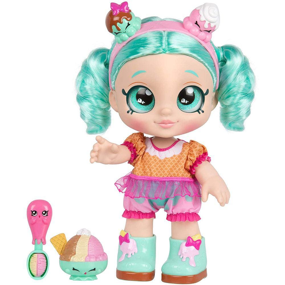 Boneca Kindi Kids Snack Time Friends Pré escola 10 polegadas boneca Peppa-Mint