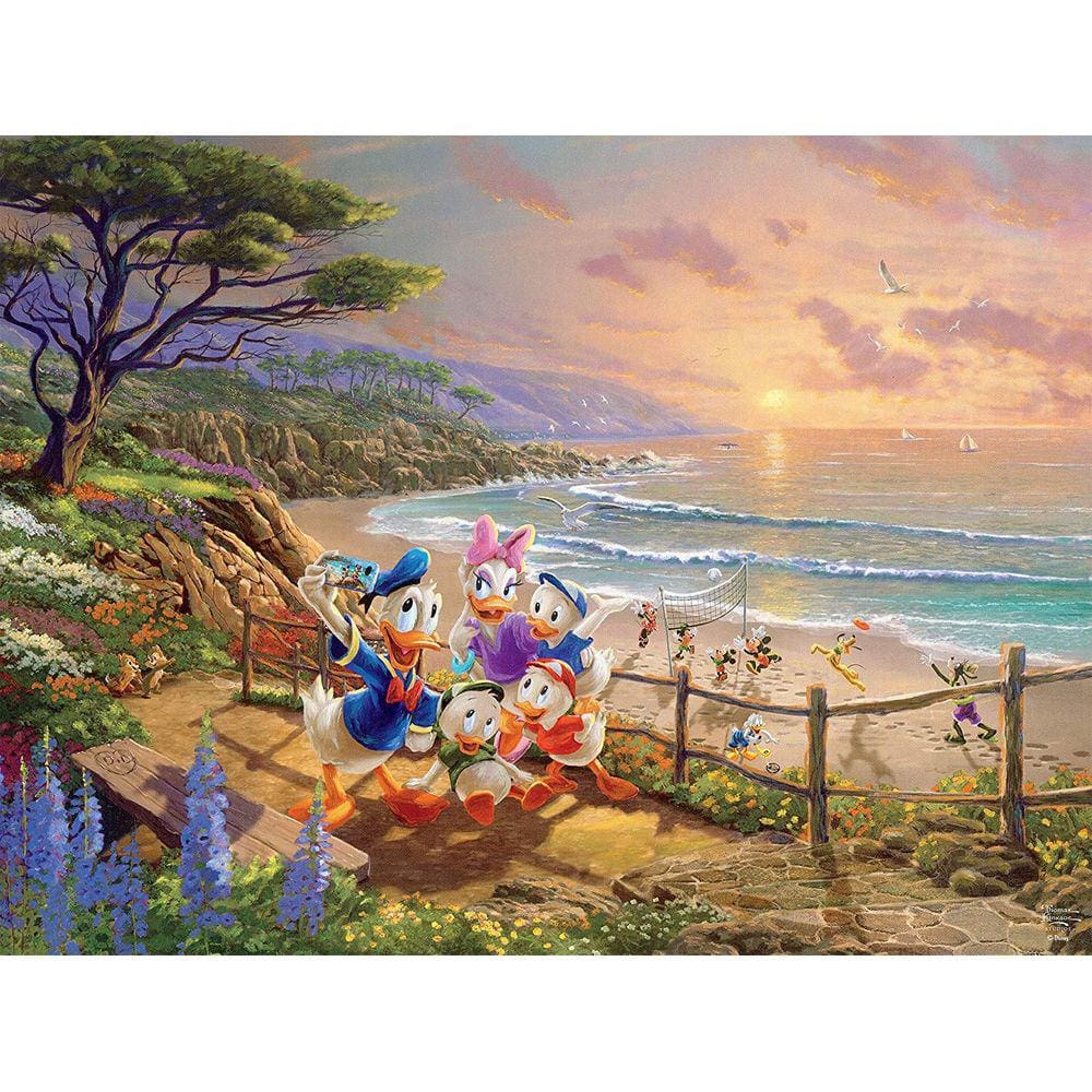 Quebra-cabeça Disney Donald e Daisy, 750 peças, para Crianças e Adultos