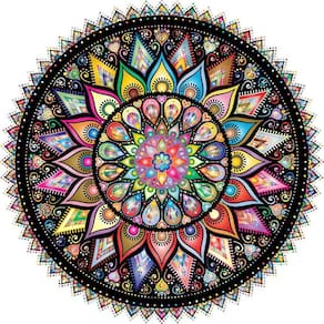 Quebra-cabeça Mandala Colorida-1000 Peças (Bgraamiens)