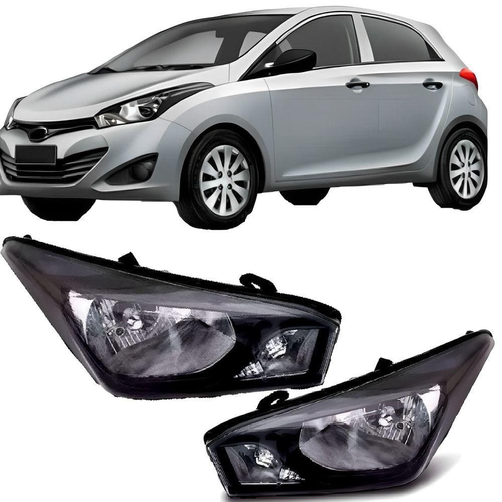 Par Farol Hb20 Hb20x 12 13 14 15 16 17 18 19 Mascara Negra