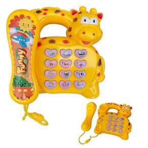 Telefone Musical De Girafa Bebe Brinquedo Infantil