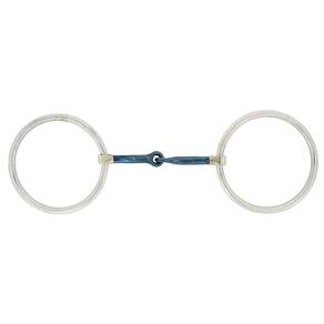 Bridão Argola Inox com Bocal Liso de Ferro 9mm Laomaan 23386