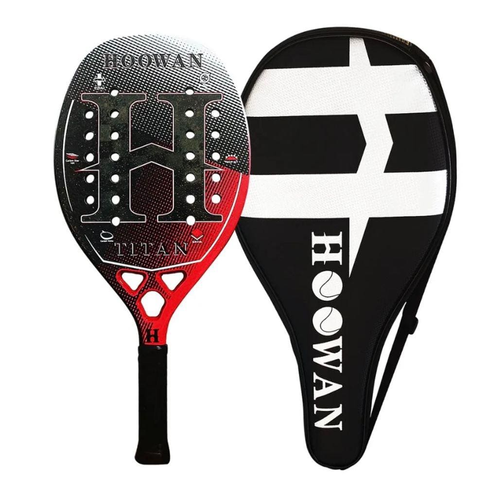 Raquete De Beach Tennis Hoowan 18k Titan Nova Profissional