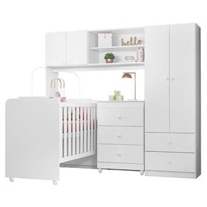 Dormitório Infantil Sophia Conjugado, Cômoda e Berço - Peternella Móveis