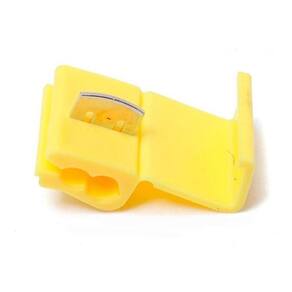 100Pçs Conector Derivação Emenda Cabos Fios Amarelo 4 A 6Mm