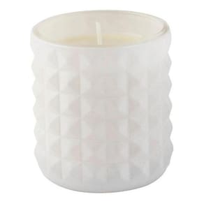 Vela Perfumada Aromática Decorativa Copo De Vidro Branco