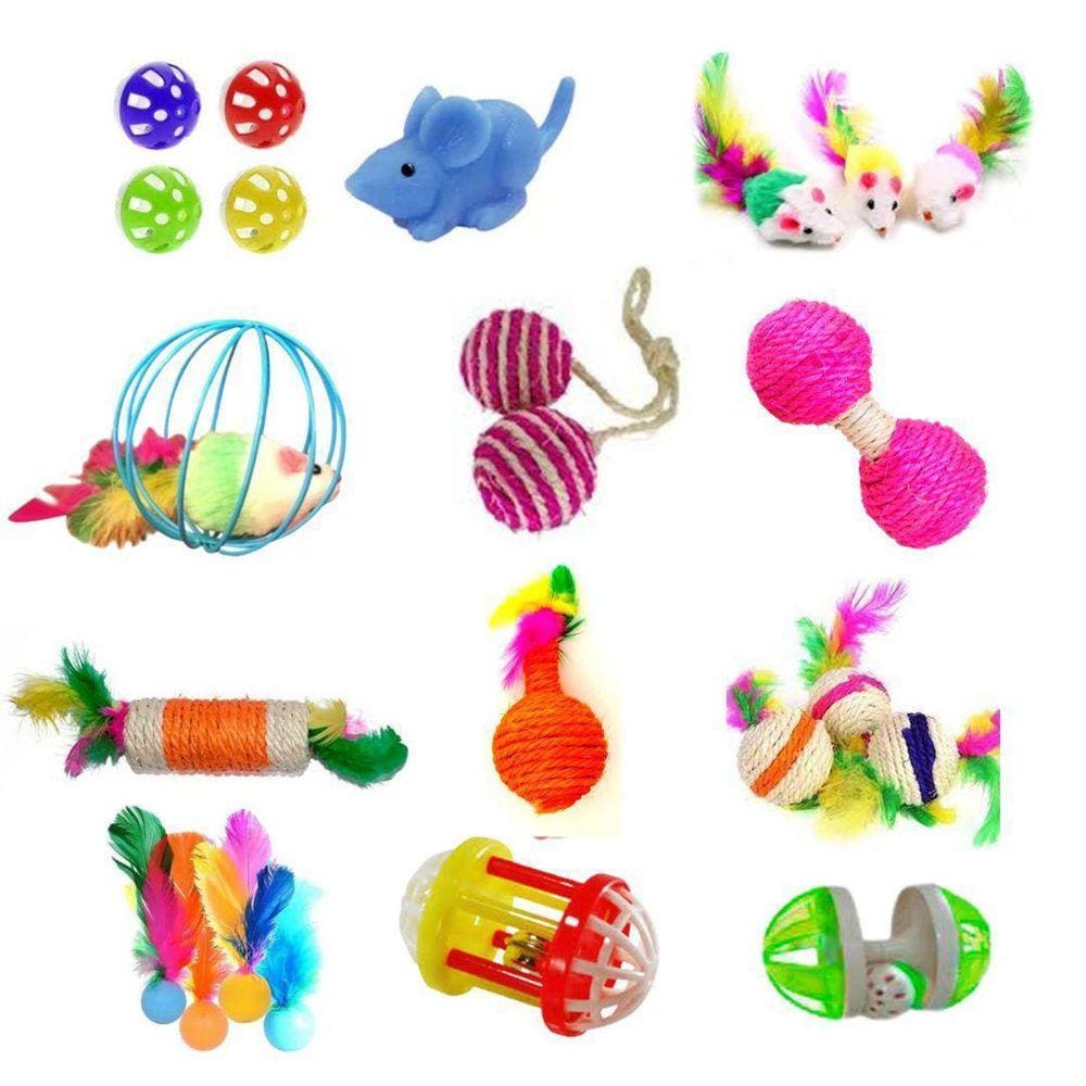 Brinquedos Para Gatos Kit 12 Intens