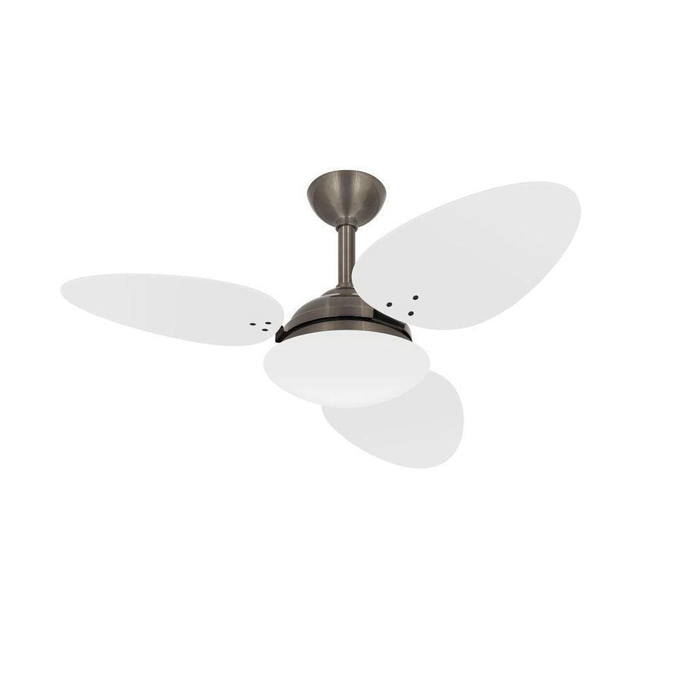 Ventilador Teto Trevo 3 Pás Mdf Branca Potente Ventax 220V