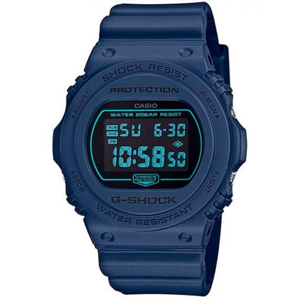 Relógio CASIO G-SHOCK masculino azul DW-5700BBM-2DR