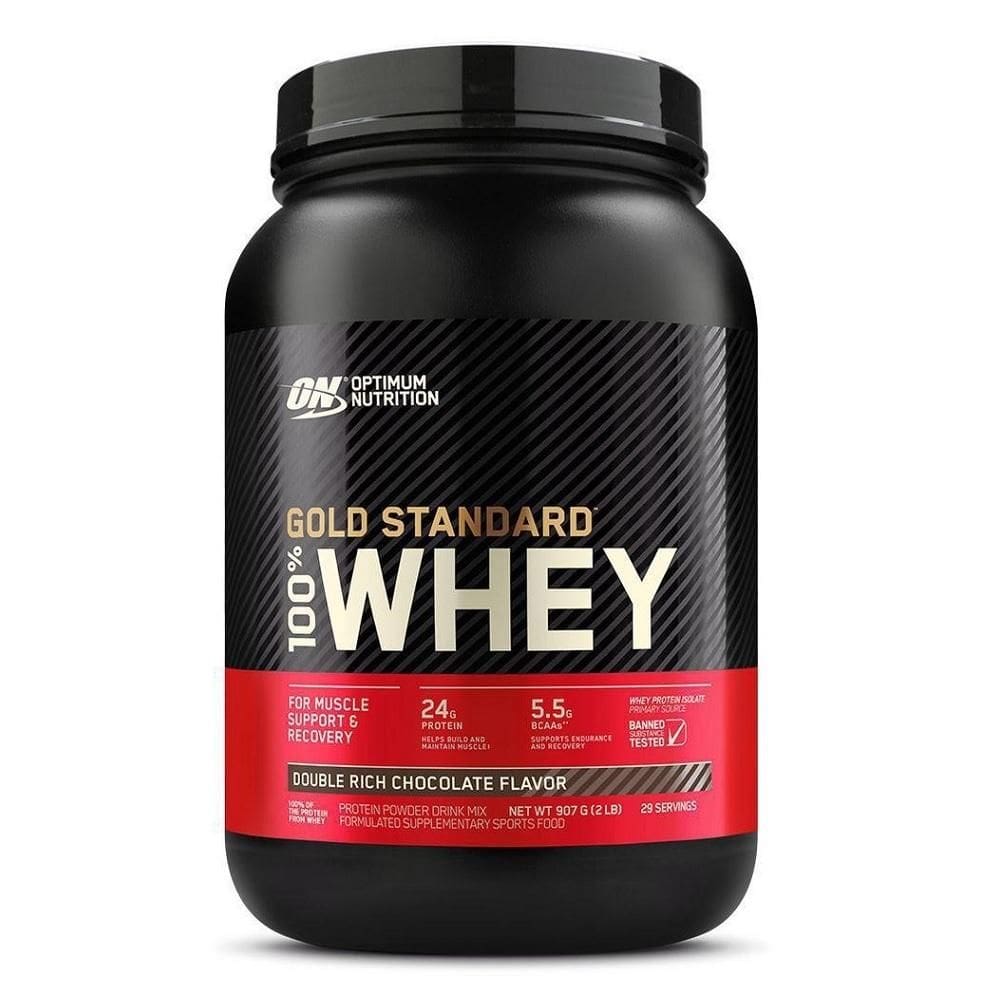 100% Whey Gold Protein Standard New 907g 2 LBS Optimum Nutrition - Chocolate - 907 g