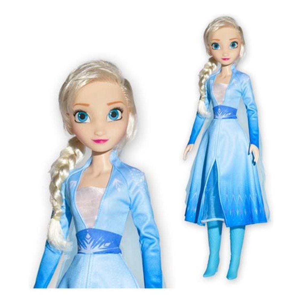 Boneca Elsa Frozen Articulada Grande 80 Cm Brinquedo em Promoção