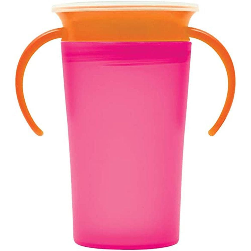 Copo Treinamento 360 Com Alça Rosa - Buba
