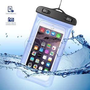 Capa Bolsa A Prova Dágua Impermeável Universal Para Celular - Preto