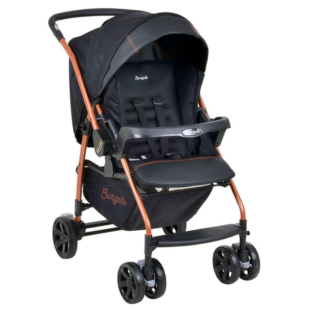 Carrinho de Bebe Burigotto Rio K Preto e Cobre Carrinho de Bebe Burigotto Rio K Preto e Cobre