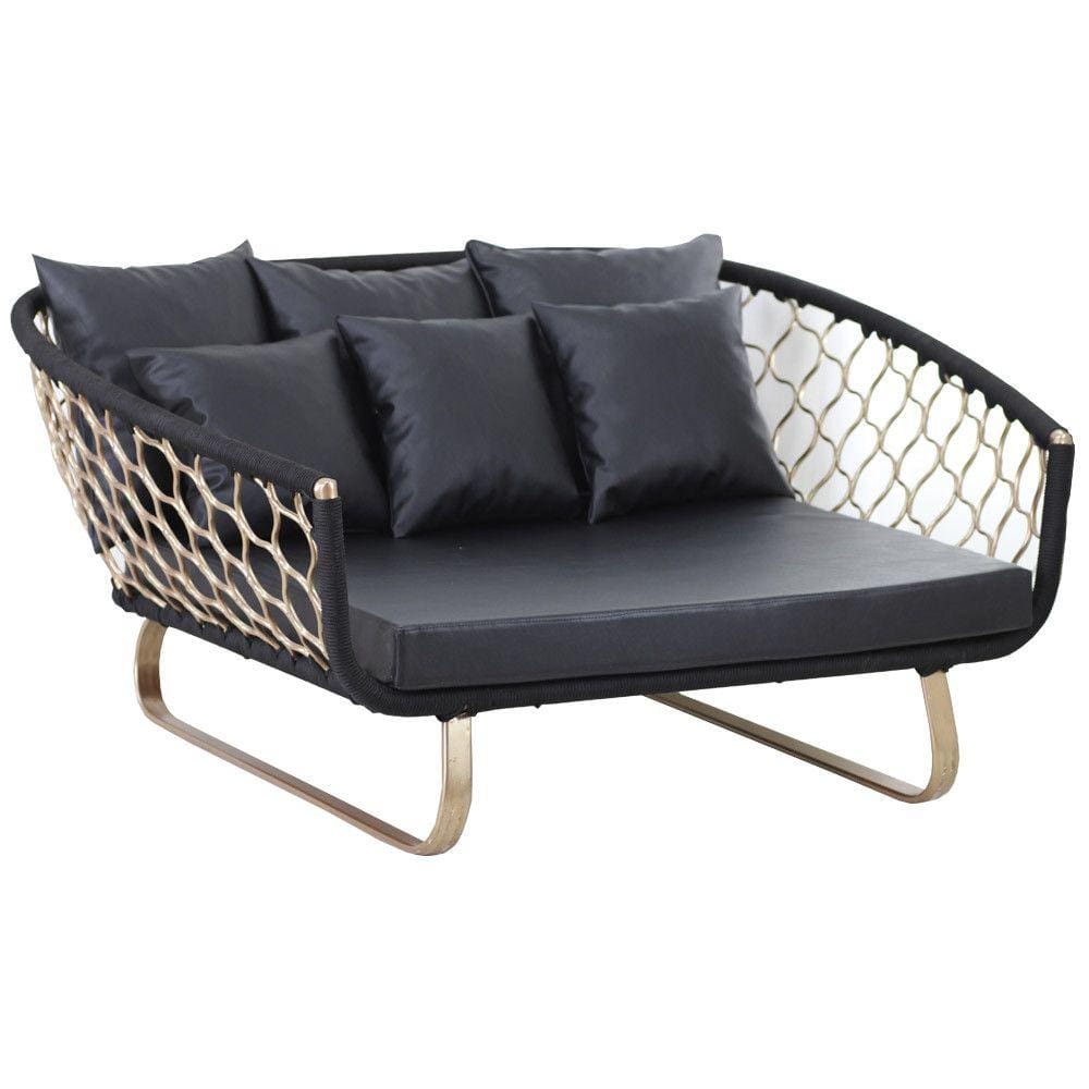 Chaise Milão Trama em Alumínio para Área, Jardim, Piscina
