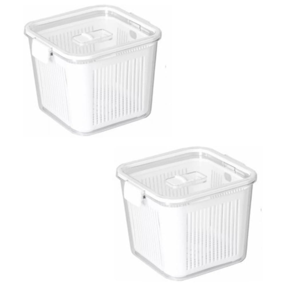 Kit 2 Potes Hermético Slim Multiuso 2.030L cada cesto