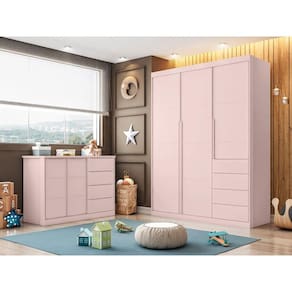 Jogo de Quarto Completo Pérola Rose - Phoenix Baby