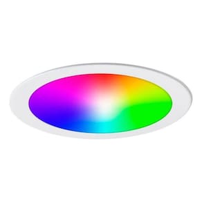 Painel Plafon 18W Led Rgb Redondo Embutir Sensor Rítmico Bivolt 110V/220V APP Celular Alexa Smart Home Google Colorido