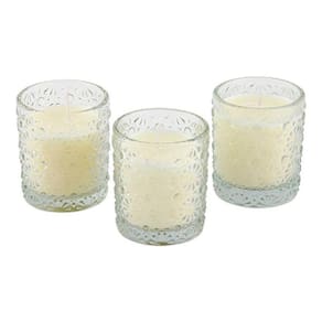 Trio Velas Aromatizada Decorativa Copo Vidro Perfumadas Vela