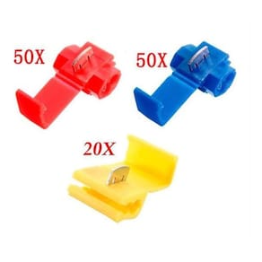 Kit 120 Conector Elétrico Derivação Emenda Fios 0,75Mm A 6Mm