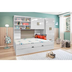 Jogo de Quarto Infantil Completo Chiara Branca Phoenix Baby
