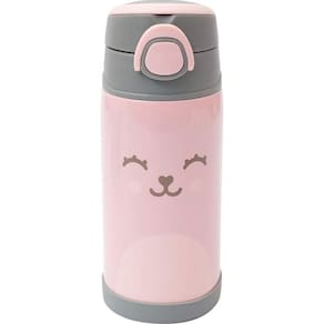 Garrafa Térmica Parede Dupla Gumy Rosa - Buba