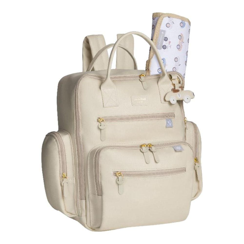 Mochila Urban Carrinhos Marfim - Masterbag Baby