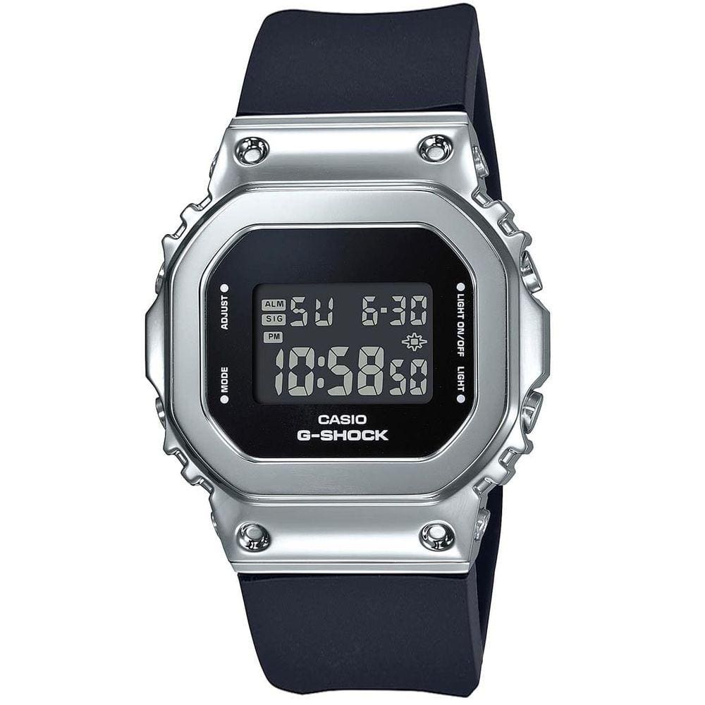 Relógio CASIO G-SHOCK feminino prata espelhado GM-S5600-1DR