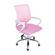 Cadeira de Escritório Begonia Tela Mesh Ergonômica Rosa