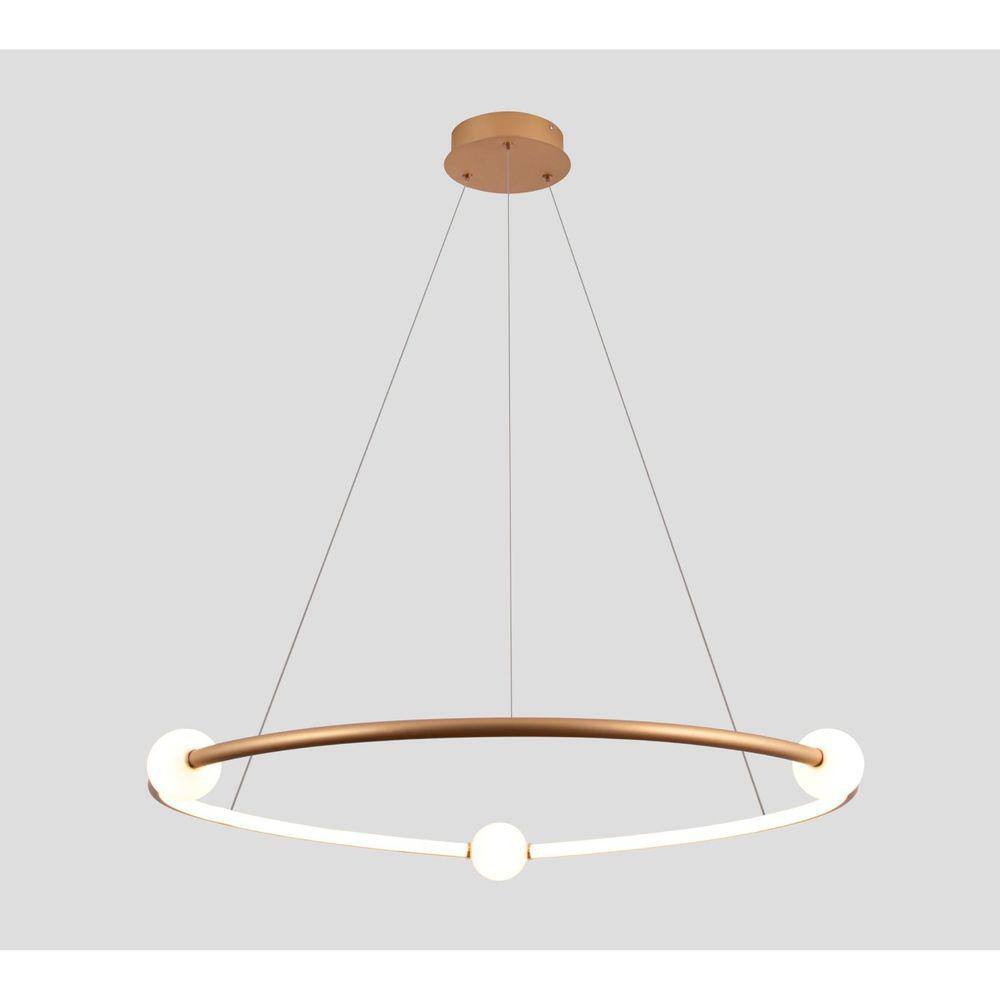 Pendente 1X35W 3000K 1750Lm Nébula Bella Iluminação Dourado