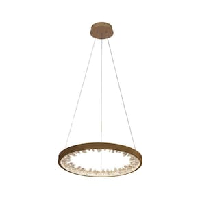 Pendente LED 1X80W 3000K 2850Lm Milenium Bella Iluminação Dourado
