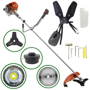 Roçadeira Á Gasolina Tekna RL520AC Multifuncional 4 em 1 Com Carretel Nylon, Lâmina 3 Pontas + Lâmina 40 Dentes e Lâmina Escova