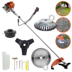 Roçadeira Profissional Á Gasolina Tekna RL520ACN TK 52cc + Kit de Lâminas de Corte Com Disco 40 Dentes e Disco Escova de Aço