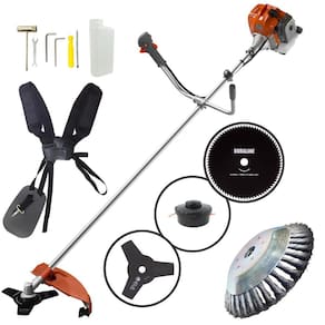 Roçadeira Multifuncional Á Gasolina Tekna RL520AC 4 em 1 Com Carretel Nylon, Lâmina 3 Pontas + Disco De Corte e Lâmina Escova