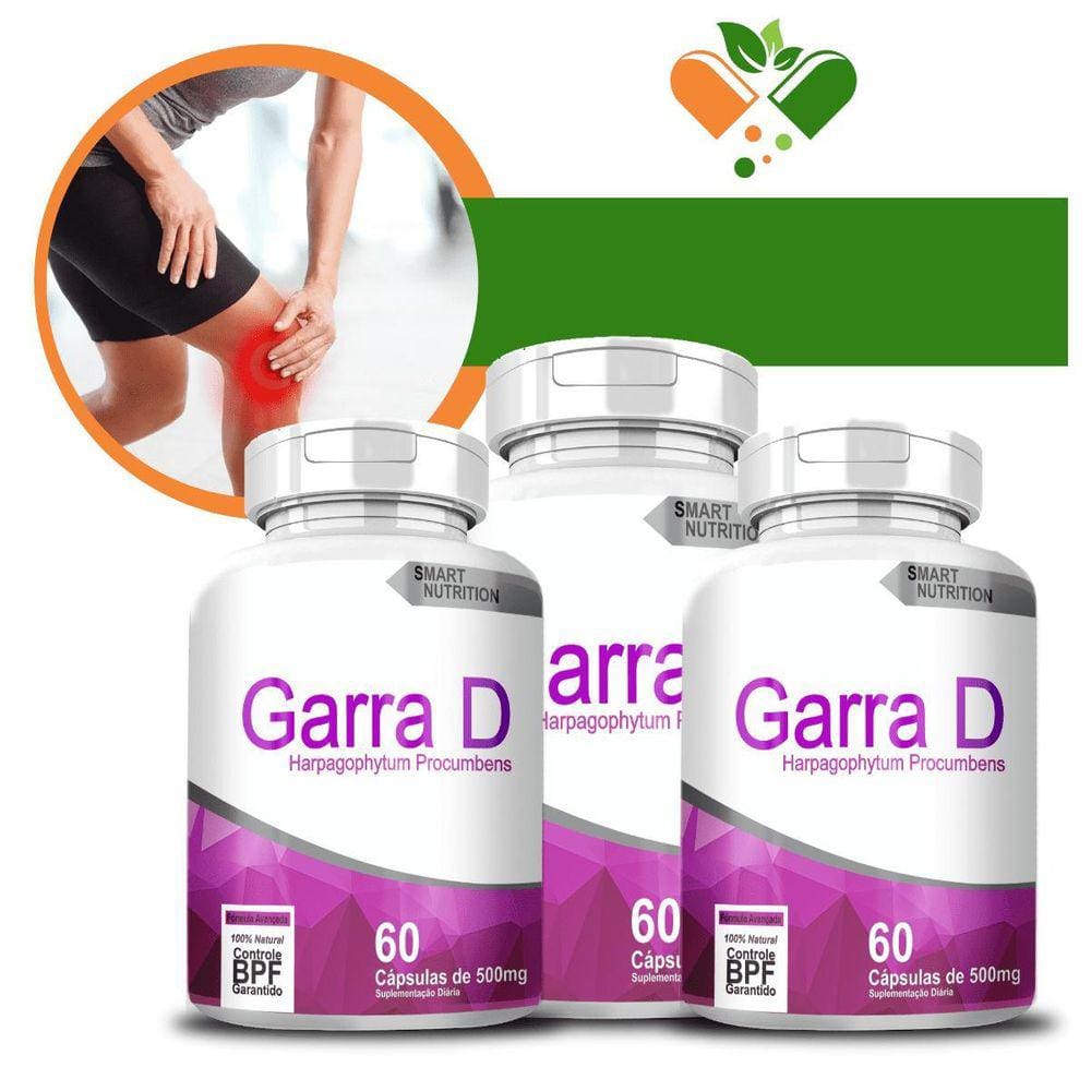Kit Garra D 3X60 Cápsulas