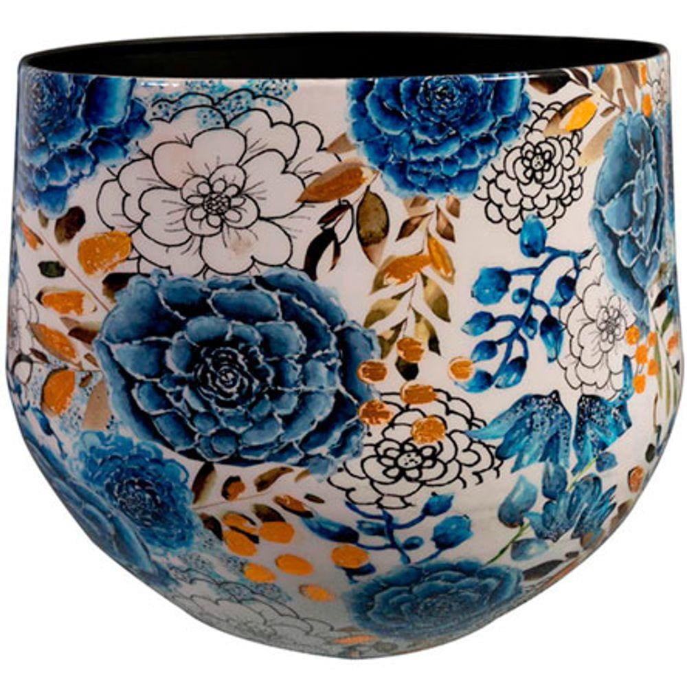 Vaso de metal Lammie Dutch blue 30x29 cm