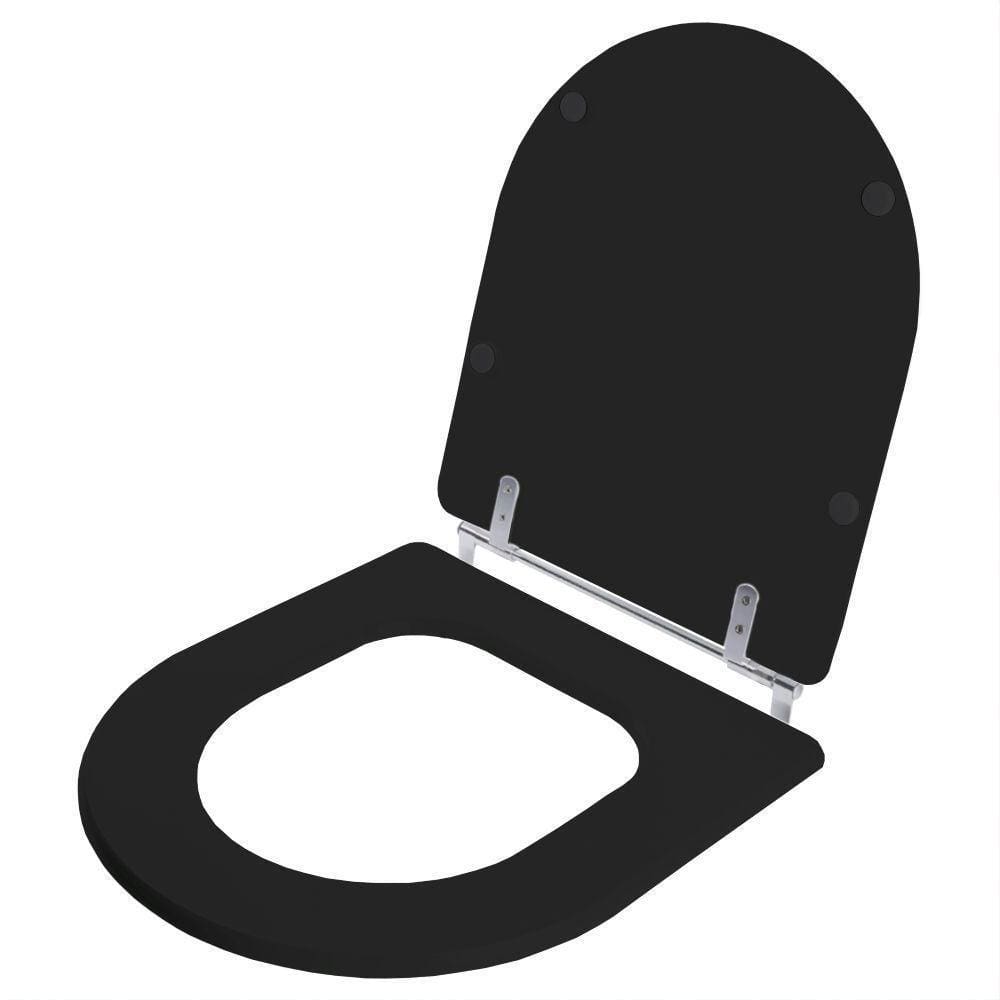 Assento Sanitário Poliester Calypso Preto Laufen