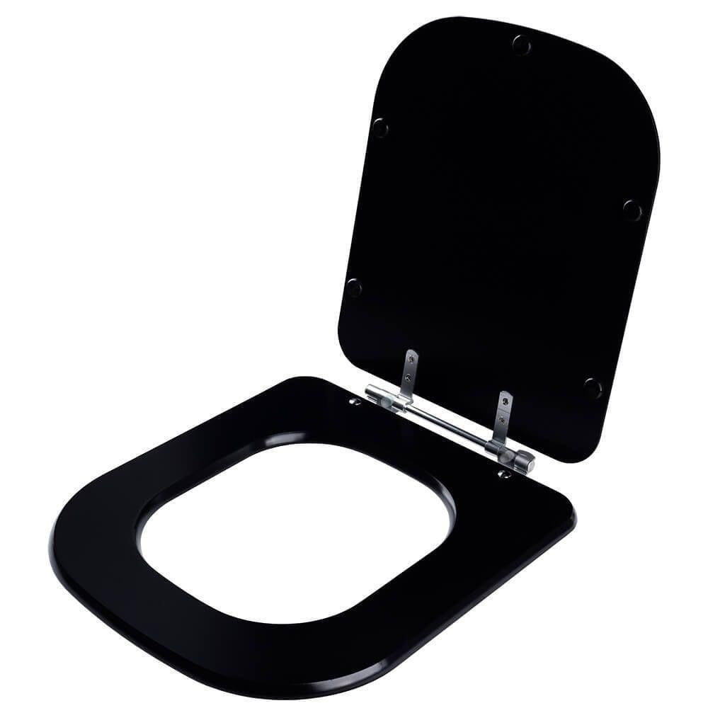 Assento Sanitário Elite Preto Para Vaso Celite