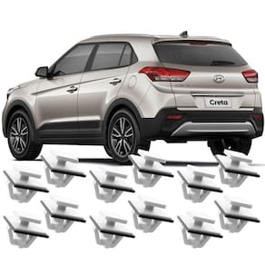 Kit 12 Grampos Presilhas Para Spoiler Acabamento Lateral Creta 2017 2018 2019 2020 2021