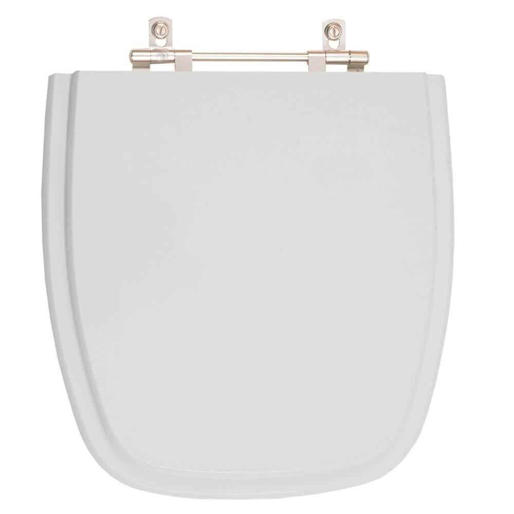 Assento Sanitario Poliester Fit Cinza Prata Para Vaso Celite