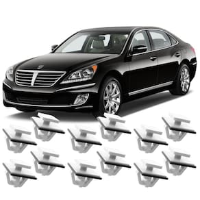 Kit 12 Grampos Presilhas Para Spoiler Acabamento Lateral Equus 2012 2013